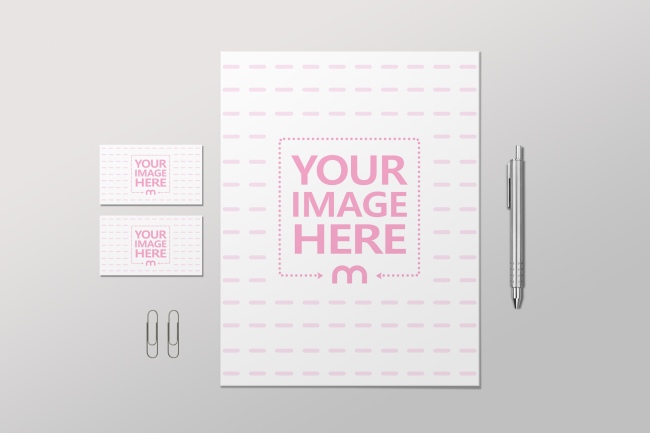 Letterhead and Business Cards Mockup